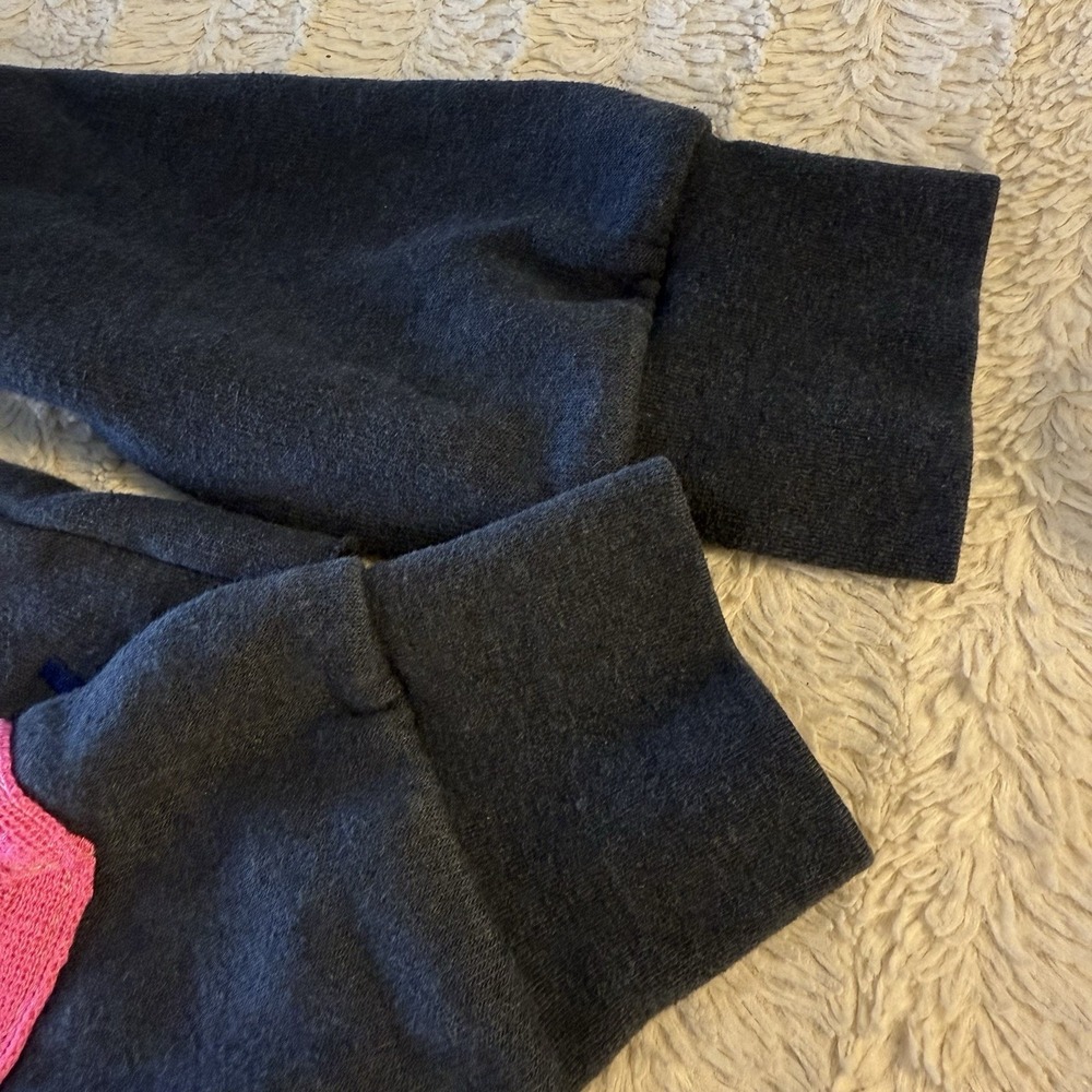 Aviator Nation Bolt Stitch Chevron Hoodie Sweatshirt Neon Women's Medium - Picture 12 of 14